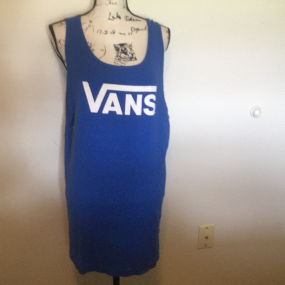 VANS Blue Men’s Tank Top Large